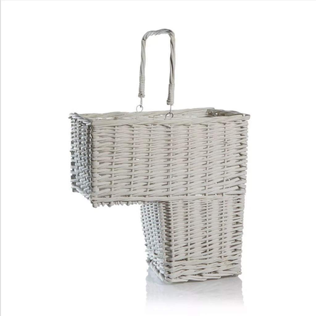 Buy Step Storage Basket With Handle Stair Step Storage Basket White