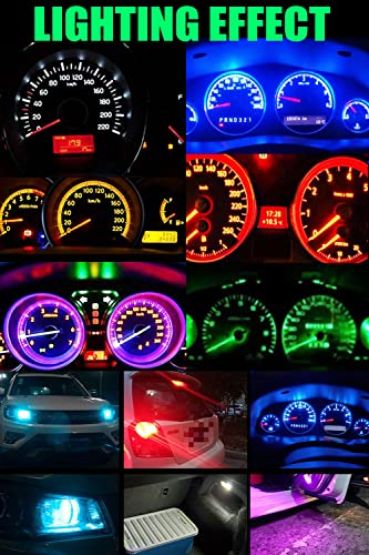 194 Led Bulb T5 Led Bulbs Dashboard Light K Pack Of 30, With Socket Instrument Cluster Light Led Bulb Replacement Bulbs For Car Dome Map Door Courtesy License Plate Lights (White) #TOP7
