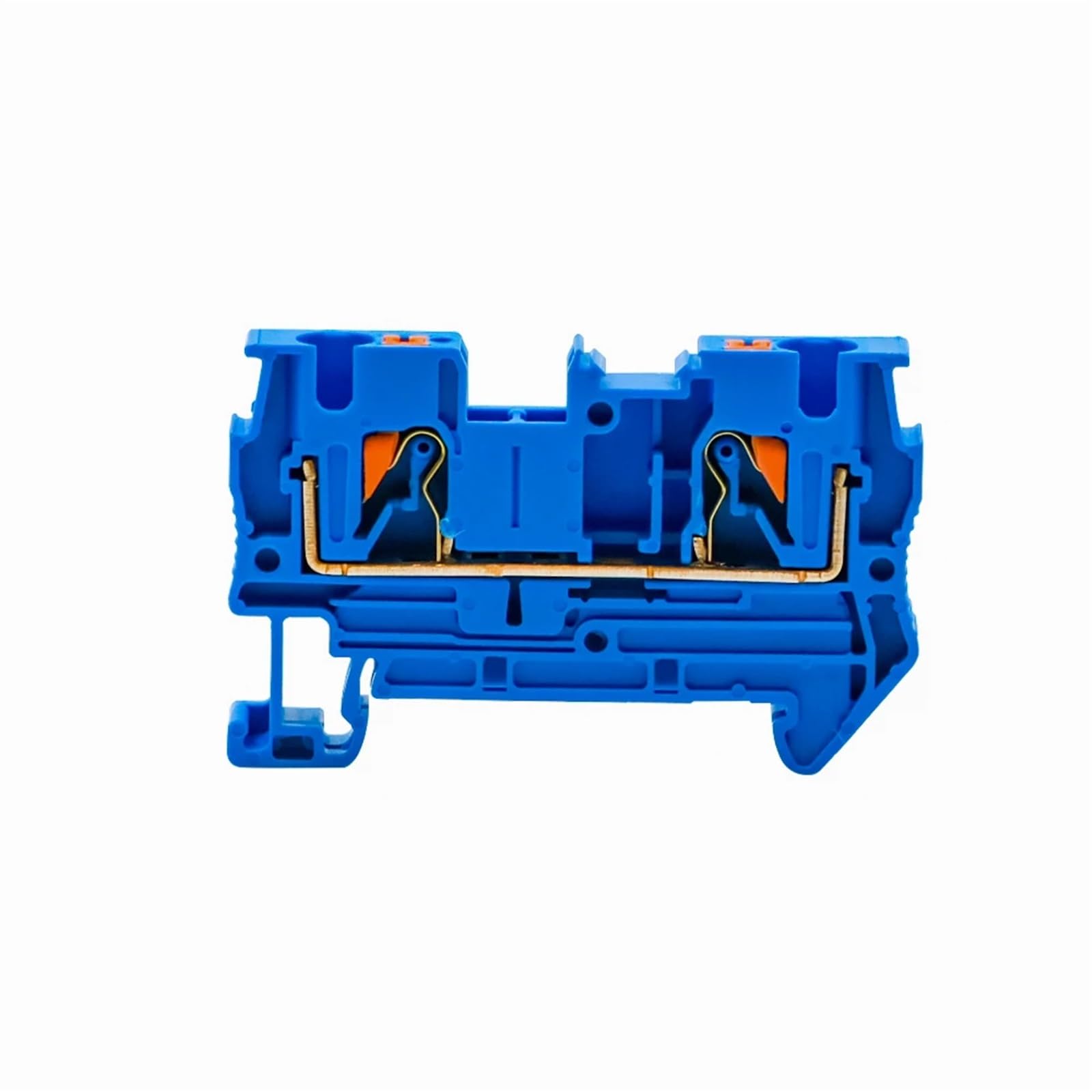 Bloque de terminales PT-4 sin tornillos para riel Din, pack de 10 conectores de cable PT4 8