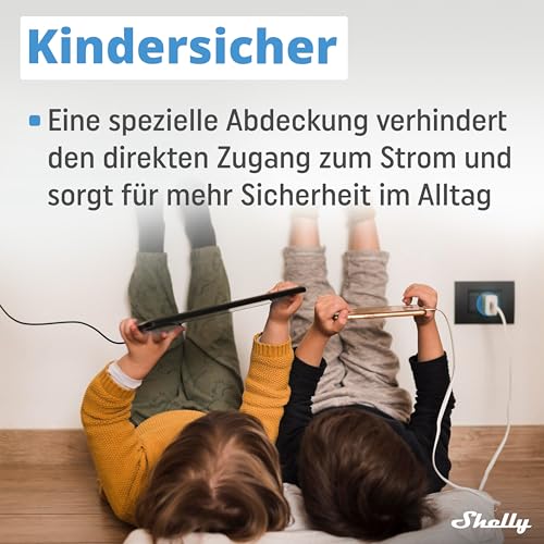 Shelly Plug S Gen3 Weiß - WLAN Smarte Steckdose, Leistungsmessung, 12A, 2500W, Zeitschaltuhr, Matter-Zertifiziert Stecker, Heizung & Kühlung, Alexa & Google, Kein Hub Erforderlich (4 Stück)