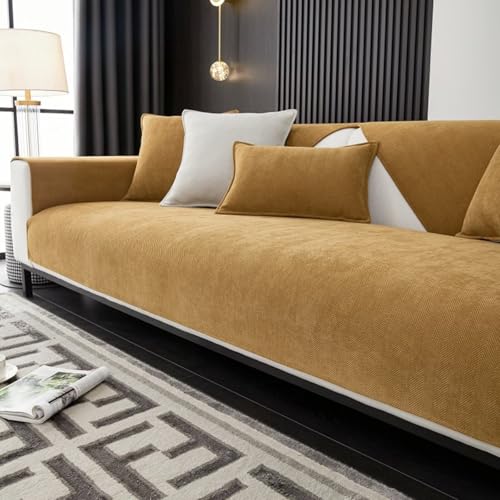 ソファカバー Letto 110x210CM Ciniglia a Spina di Pesce Copertura Divano per 1 3 Posti Protezione per Soggiorno Antimacchia per Cani e
