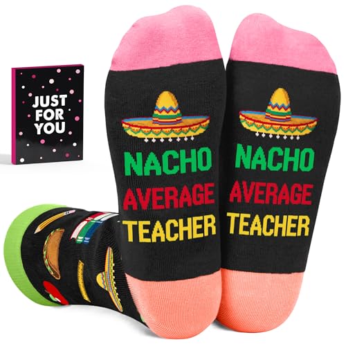 Teacher Appreciation Gifts - Fun Teacher Socks For Women And Men Unique Gift Ideas Creative Appreciation Week Present End Of Year Surprise For Educators Comfortable Colorful Socks
