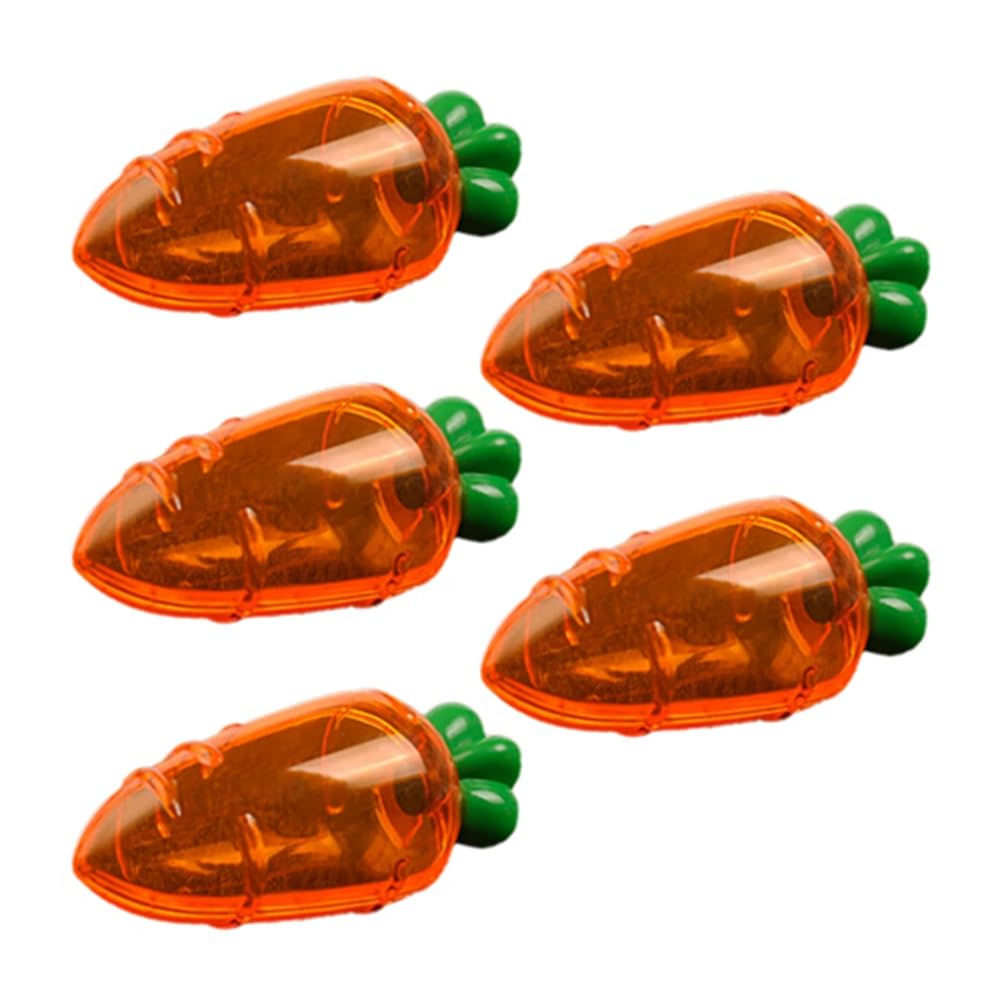 CTRLZS 5pcs Transparent Easter Plastic Carrots Candy Box Easter Gift Box Decorations C