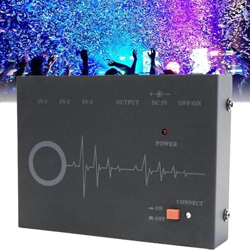 ERICAT Supresor De Aullidos, Supresor De Realimentación Profesional, Compatible con Varios Dispositivos, Sin Necesidad De Manejo Y con 1 Botón Antiaullidos Automático, para Salas De Música