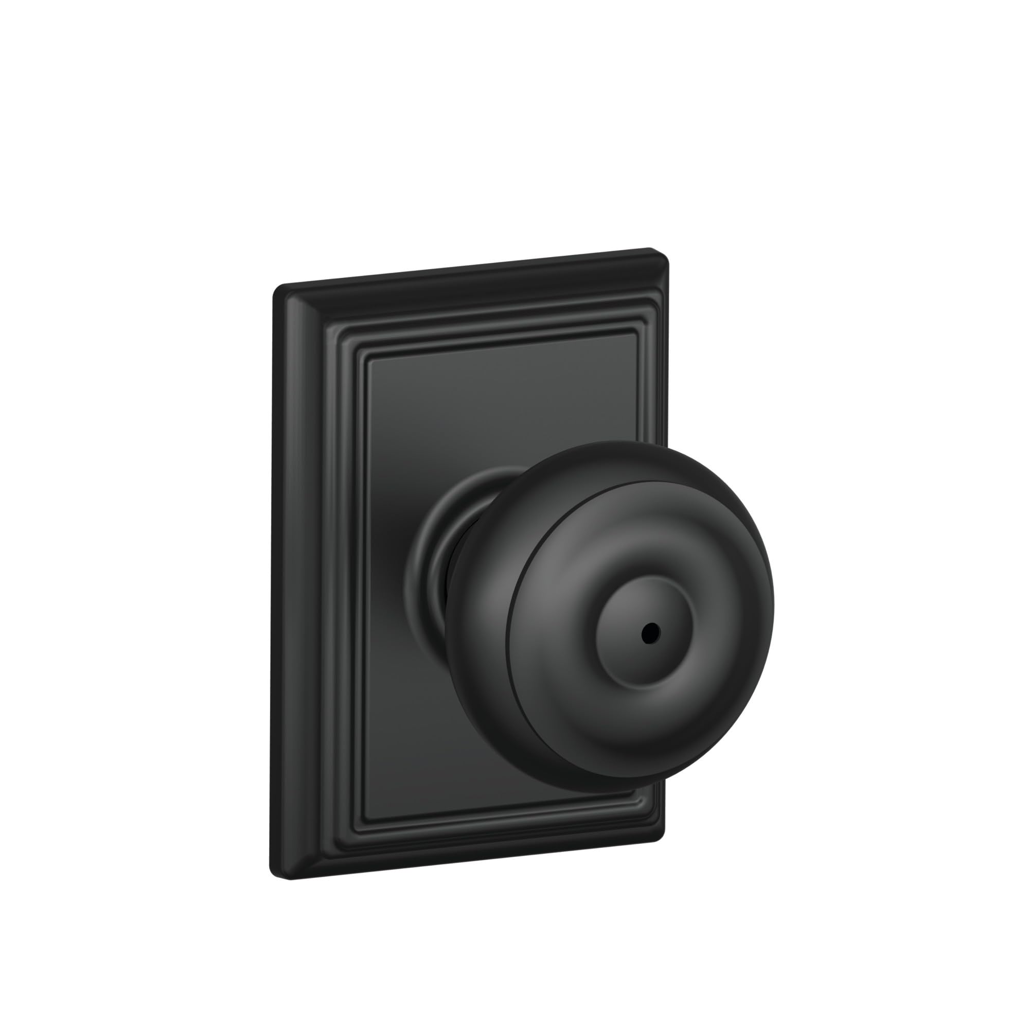 F40GEO622ADD Addison Collection Georgian Privacy Knob, Matte Black
