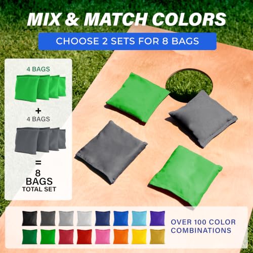 Image of GoSports Classic Cornhole Bean Bags Set of 4-16 Colors Available - Regulation All Weather, Mix and Match
