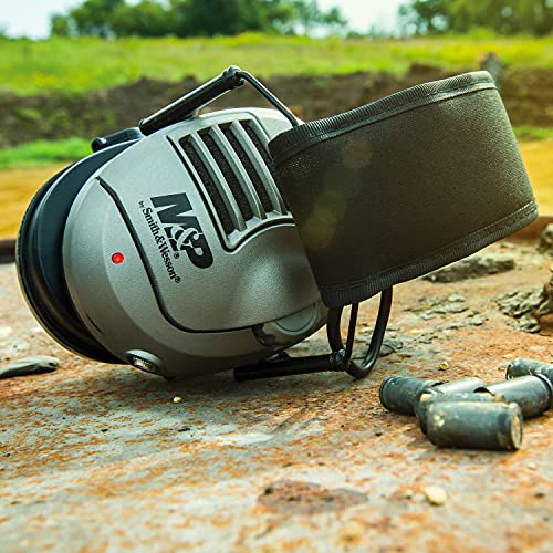 Smith & Wesson Proteção auditiva M&P Alpha Electronic 23 NRR com amplificação de som e protetores de