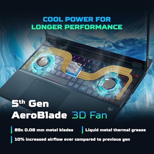 Image of Acer Predator Helios Neo 16, Intel Core i7-14650HX, NVIDIA GeF RTX 5060-8GB DR7, 16GB DDR5 / 1TB SSD, 16 inch /40.6cm WQXGA IPS, 180Hz /92Whr, Win 11H, Abyss Black, 2.5Kg, PHN16-I31, RGB KB, Gaming Laptop