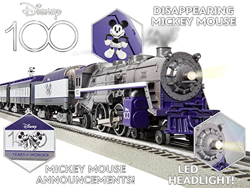 Lionel 2323040 Disney 100 Years Of Wonder Lionchief Bluetooth 5.0 Electric O Gauge Train Set thumb #1