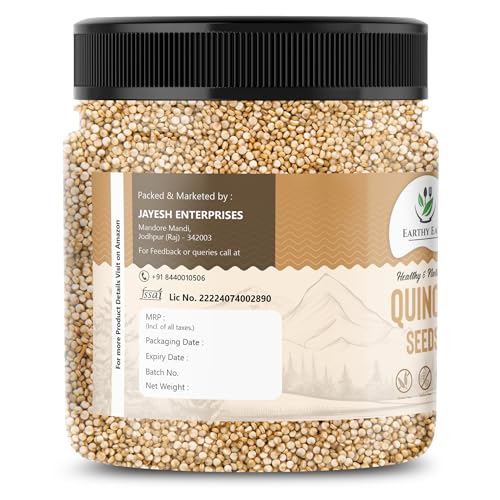 Image of Earthy Eats Quinoa Seeds 400 G| Whole Grain Kitchen Ingredient | Ideal for Salads, Soups and Everyday Cooking | Versatile Pantry Staple for a Variety of Dishes