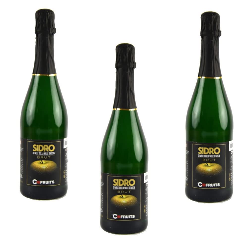 Sidro di Mele 75cl Valle d'Aosta speciale 3 bottiglie gradazione alcolica 5%