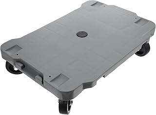 ULTECHNOVO 4 Flatbed Truck Dolly Cart Heavy Duty Shopping Cart Plastic Cart Flatbed Push Cart Trolley Cart Hand Truck 4 Rounds Cart Outdoor Sorting Cart Warehouse Cart Metal Mobile Cart Deck