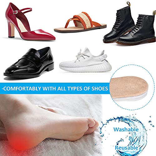 Image of JUMPOW Heel Lifts Inserts Insole - 2 Pack, 3 Layers Height Increase Insole, Adjustable Shoe Lift for Leg Length Discrepancy, Heel Pain, Heel Spurs - Beige