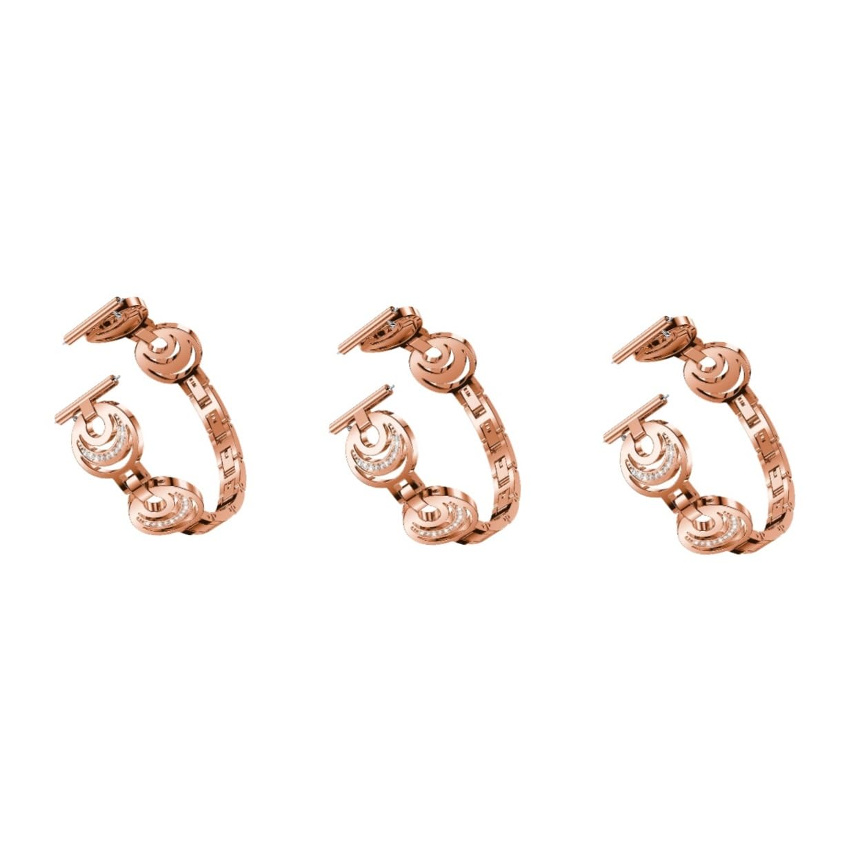 Housoutil Montre Bracelet De Remplacement 3 Pièces Bracelet De Montre En Cristal Bracelets De Bracelet De Bling Bracelet Bande De Intelligente Métal Accessoires
