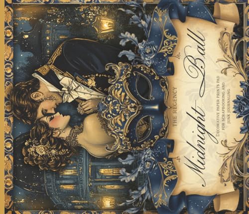 The Regency : Midnight Ball: Decorative Paper Prints Pad For Scrapbooking And Junk Journaling image 2