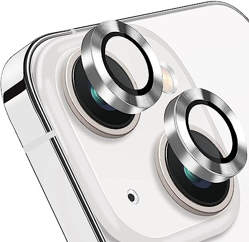 Image of DD SON Back Camera Lens Protector Tempered Glass For iPhone 14 /iPhone 14 Plus | Case Friendly with Edge to Edge Coverage and Easy Installation Kit, Pack of 1 (Silver)
