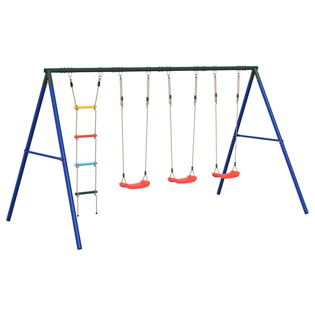 Juego de exterior con columpios y escalera