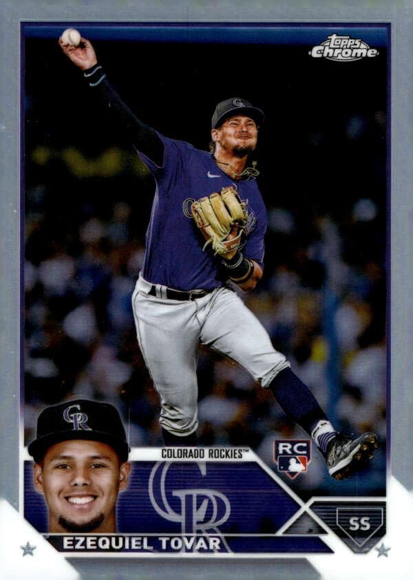 Amazon.com: 2023 TOPPS CHROME REFRACTOR #106 EZEQUIEL TOVAR RC 