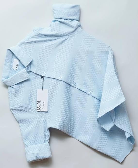 Image of Men's Solid Linen Cotton Shirt, Casual, Plain, Full Sleeve, Summer-Regular Fit, Stylish, Everyday Formal Wear