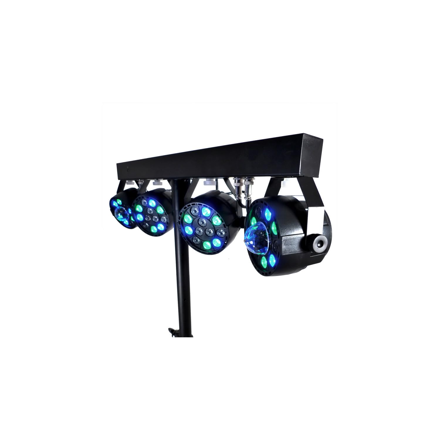 Système Sonorisation Complet Mariage Fête 4400W, 4 Enceintes, 2 SUBS USB/Bluetooth Cable PC, Prestations Sono DJ LUMIERES LED