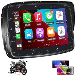 Sanptent Portable Carplay Screen For Motorcycle, Wireless Apple Carplay &Amp; Android Auto, 5-Inch Ip67 Waterproof Gps Navigation, Voice Control, 5G Dual Bluetooth, Tf Input 3 51phirulqpl. sl500 . ss300