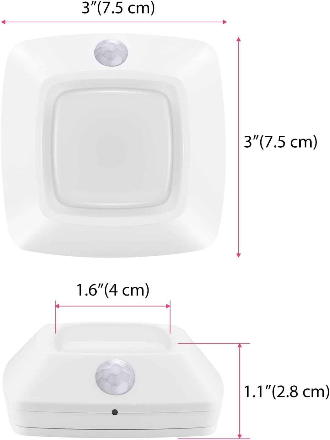 BIGMONAT Motion Sensor Tap Light,Battery Operated Puck Lighting, Safe,Portable,Easy to Install for Closet/Stair/Kitchen/Hallway/Cabinet Night Light (White,6Pack, Included 18 x AAA Batteries)