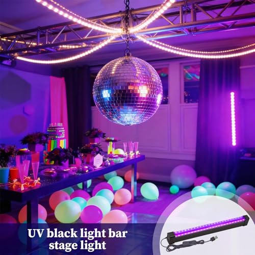 LED Black Lights, Magnetic UV Lamp, 9W Portable Bar With Sturdy Build, Fluorescent Display Device With Sturdy Finish, Accessory, Lighting Assist For Bedroom Wall Ceiling Cabinet Indoor Outdoor – Image 4