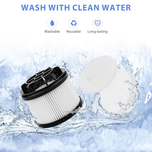 Image of 10 Pack LVAC-200 & LVAC-300 White Vacuum Cleaner Replacement Filter For LEVOIT Cordless Vacuum Cleaner, For Levoit LVAC-200 / LVAC-300 Cordless Stick Vacuum