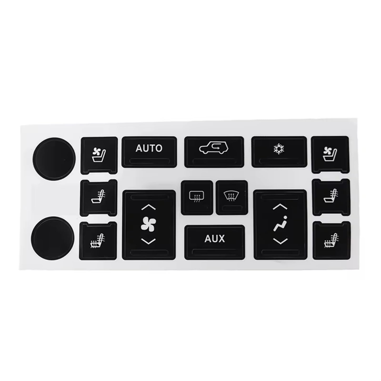 Button Repair Sticker Compatible with Cadillac for Escalade for EXT for ESV 2007-2014 Car Air Condition A/C Climate Control Switch Button Repair Decals Stickers