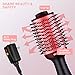 Hair Dryer Brush, Cozyage 4 in 1 Hair Straightener Hair Dryer Iron Curler for Hair with New Version ALCI Safety Plug, Hair Volumizer with Ionic Technology for Shiny Hair (Pink)