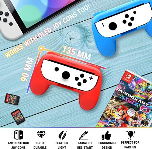 Image of Gamepad Joystick Case for Nintendo Switch OLED Games v1 /v2 More Comfortable Joy-Con Controller Grips For Nintendo Switch Games (TWIN PACK)