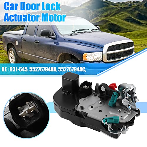 Image of X AUTOHAUX Rear Right Side Door Latch Lock Actuator Assembly for Dodge for Ram 1500 2002-2008 for Ram 2500 2003-2010 931-645 55276794AB 55276794AC