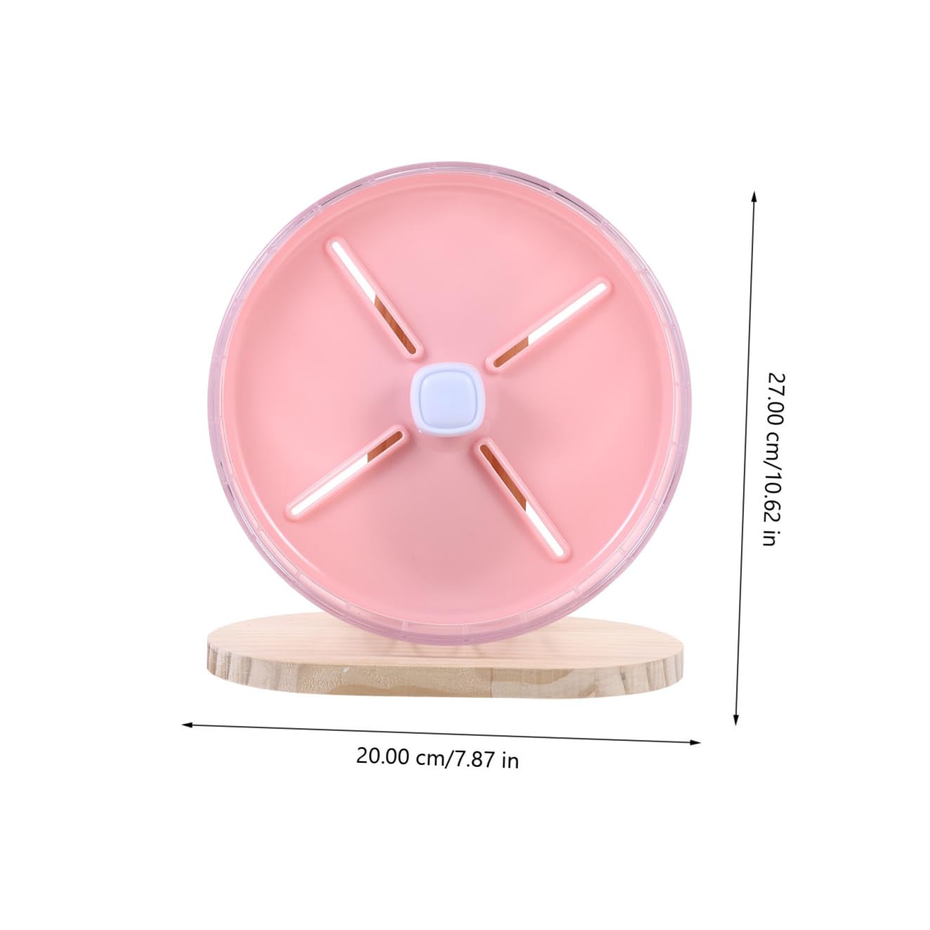 SUPVOX 1 Ensemble Roue de Course Silencieuse pour Hamsters et Rongeurs Accessoire Compact avec Support Ergonomique pour Chinchillas et Souris Rose