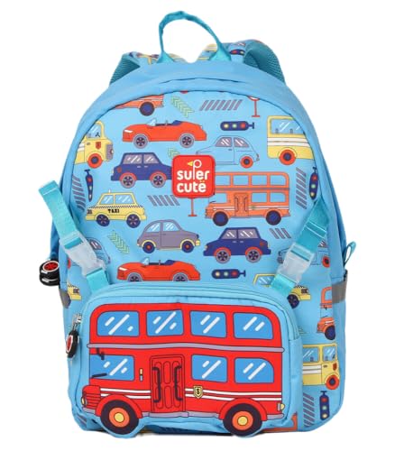 Supercute Mochila 3 Em 1 Onibus 35x28x14cm