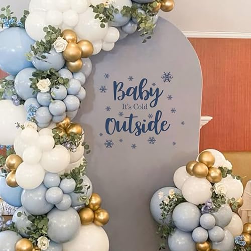 Vinilo decorativo Baby It's Cold Outside con copos de nieve miniatura 3