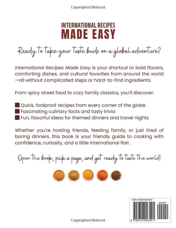 International Recipes Made Easy: A Cultural Cookbook with Quick and Delicious Recipes from Around the World Featuring Authentic Ethnic Dishes and ... Mediterranean, Caribbean Cuisine and More - Image 2