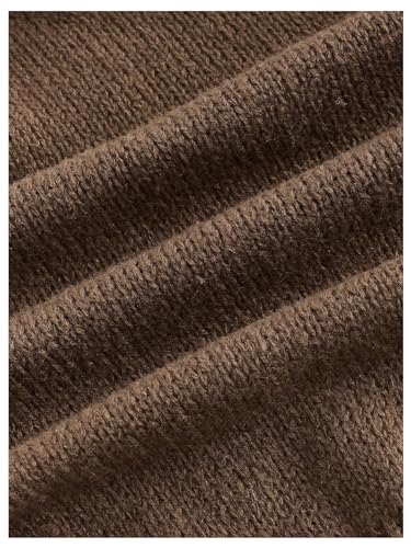 Verdusa Women's Zip Up Long Sleeve Knit Cardigan Sweater Fuzzy Crop Jacket Outerwear Early Fall Outfits 20254