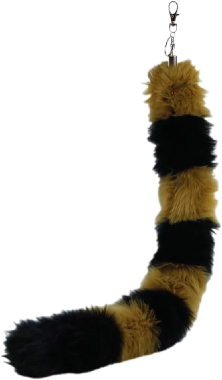 Faux Furs Foxes Tail Keychain Cosplays Toy Handbag Accessorie Bag Keyring Hook Pendant Charm Furs Car Keychain Gifts