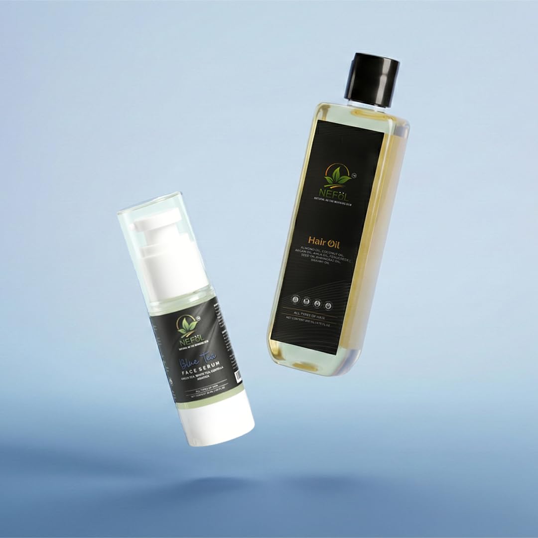 Nourish & Treat Duo (Hair Oil & Face Serum for Hair & Skin Revival)