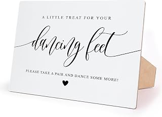 Flip Flop Sign, Wedding Party Signs, 10 x 8 Inch, Wedding Decor, Wedding Supplies, Bridal Shower Favors, for Wedding Reception, Bridal Shower, Engagement, Elegant Gold Style,12