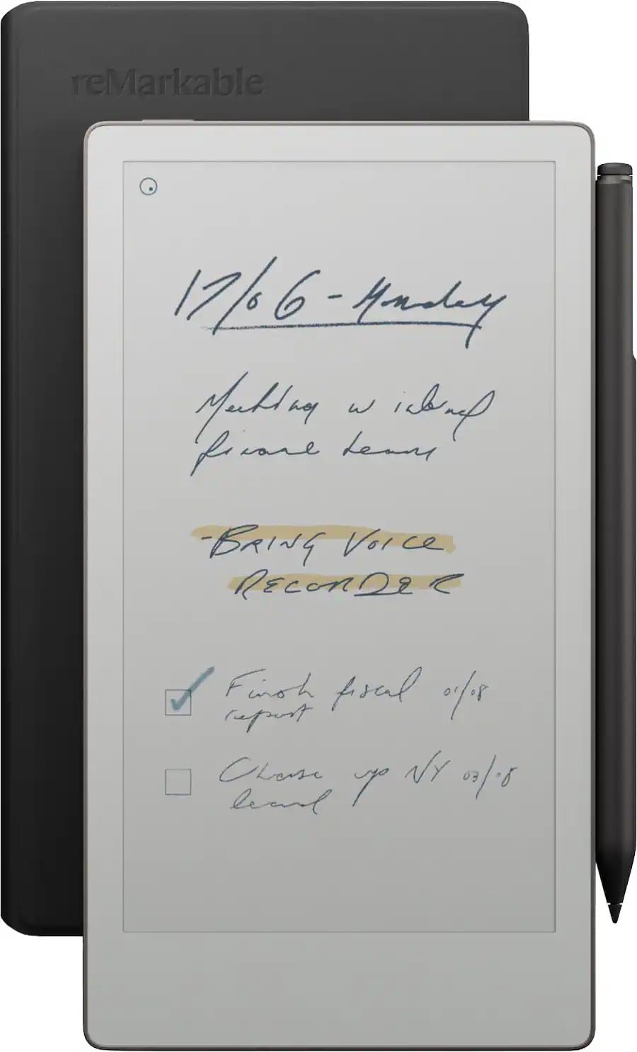 Remarkable Paper Pro Move 7.3" Tablet eReader - Black - Bundle of 3 Items Tabler, Case and Marker Plus-image-12