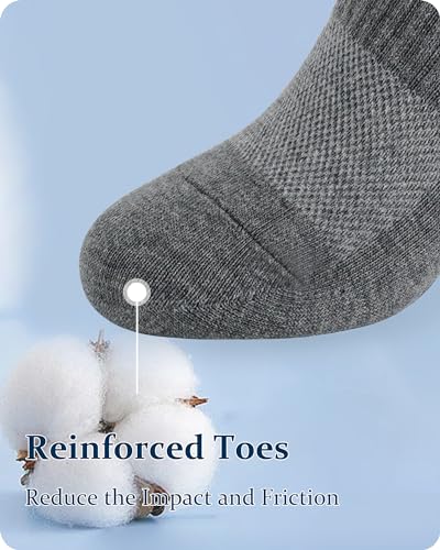 Image of Jane Stone Men's Ankle Socks Cotton Non Slip No Show Socks Size 9-12 /13-15