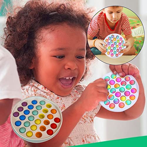 Pop It Círculo Anti-Estresse Bublee Poppers Cores Sortidas Crianças Brinquedo Colorido
