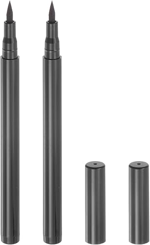 HARFINGTON 2 marcadores de tela tinta permanente rotuladores textiles punta fina para bricolaje ropa zapatos gris oscuro