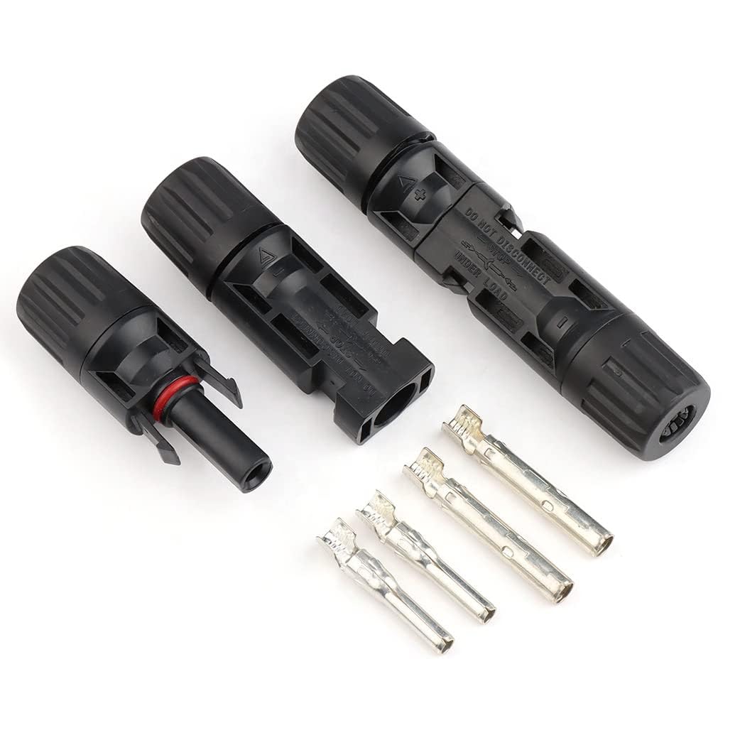 POWER CONNECT MC4 Male/Female Connector, Waterproof Solar Panel Cable Connectors Crimping Tool & Spanner for Solar Panels Easy Install Connector UV Resistant Connector (4)-image-42