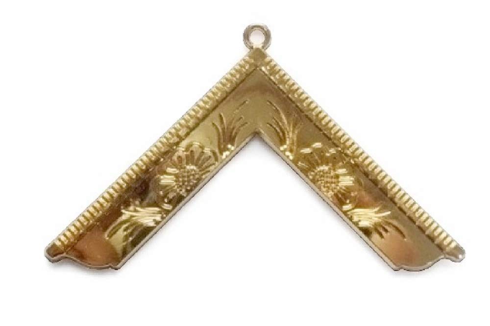 Masonic Gold Craft Lodge Collar Jewel Gold - Worshipful Master
