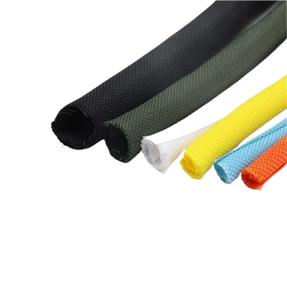 Guaina for cavi in ​​PET | Gestione cavi multicolore 3-60 mm 5 M: cavi in ​​casa, ufficio e officine(Yellow,25mm)