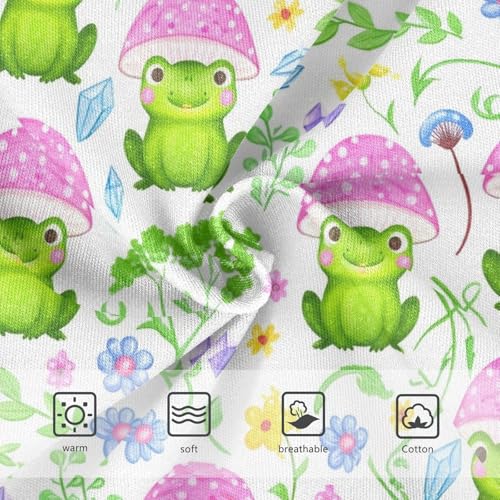 Joisal Cotton Girls Underwear Toddlers Cute Green Frogs Pink Mushroom Little Girl Panties Florals Briefs Undies Kids 2t3