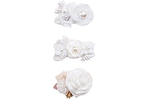 Cherrboll Baptism Hair Accessories: Elegant Floral Clips for Girls