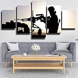 【Tamaño del lienzo】: 200x100 cm / 78,8 x 39,4 pulgadas - 5 piezas. 40x60 40x80 40x100 40x80 40x60 cm - Hermosas fotografías, imágenes digitales y diseños le brindan trabajos decorativos verdaderamente únicos y hermosos para cualquier habitación u ocasión.